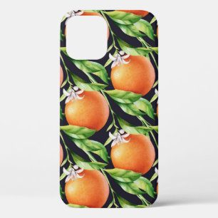 Waterverf Sinaasappels: Citrus naadloos patroon Case-Mate iPhone Case