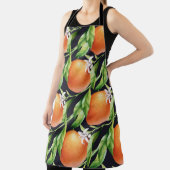 Waterverf Sinaasappels: Citrus naadloos patroon Schort (Insitu)