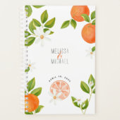 Waterverf Sinaasappels Citrus Sinaasappel Bloesems Planner (Voorkant)