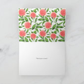 Waterverf Sinaasappels en grapefruits Bouquet Bedankkaart (Binnen)