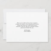 Waterverf Sinaasappels en Lemons Summer Wedding Bedankkaart (Achterkant)