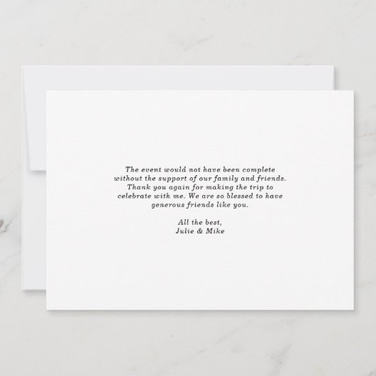 Waterverf Sinaasappels en Lemons Summer Wedding Bedankkaart (Achterkant)