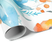 Waterverf Sinaasappels en papier voor het ompakken (Rol Hoek)