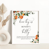 Waterverf sinaasappels hoe groot is het buikspel v poster