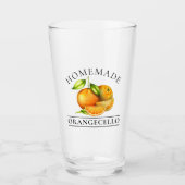 Waterverf Sinaasappels Homemade Orangecello Glas (Voorkant)