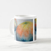 waterverf sinaasappels koffiemok (Voorkant links)