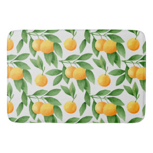 Waterverf sinaasappels of tangerines patroon badmat