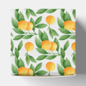 Waterverf sinaasappels of tangerines patroon bedankdoosjes (Bovenkant)