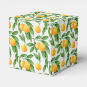 Waterverf sinaasappels of tangerines patroon bedankdoosjes (Achterkant)