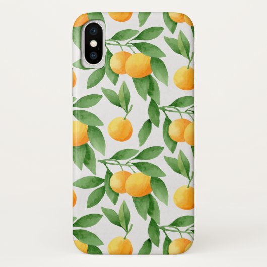Waterverf sinaasappels of tangerines patroon Case-Mate iPhone case (Achterkant)