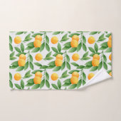 Waterverf sinaasappels of tangerines patroon handdoek (Handdoek)