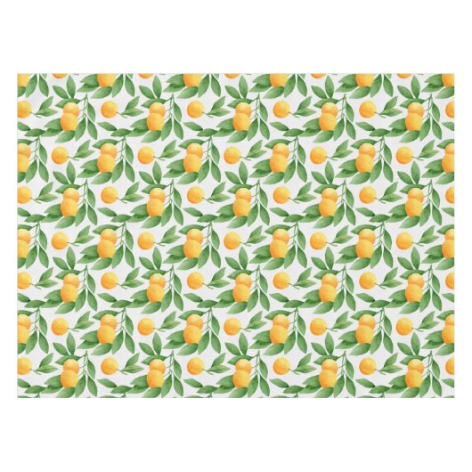 Waterverf sinaasappels of tangerines patroon tafelkleed (Voorkant (Horizontaal))