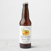Waterverf Sinaasappels Orangecello Wedding Bedankt Bier Etiket (Voorkant)