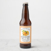 Waterverf Sinaasappels Orangecello Wedding Bedankt Bier Etiket (Voorkant)
