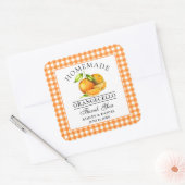 Waterverf Sinaasappels Orangecello Wedding Harteli Vierkante Sticker (Envelop)