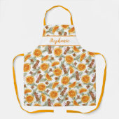 Waterverf Sinaasappels Patroon op maat Schort (Voorkant)