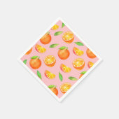 Waterverf Sinaasappels Patroon Servet (Hoek)