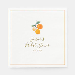 Waterverf Sinaasappels Schattig Citrusfruit Bruilo Servet