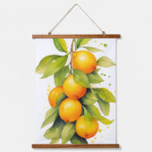 Waterverf Sinaasappels Tapestry Scroll Art Hangend Wandkleed (Voorkant)