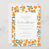 Waterverf Sinaasappels Vrijgezellenfeest fruit Kaart (Voorkant)