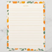 Waterverf Sinaasappels Vrijgezellenfeest rand Ontv Flyer (Achterkant)