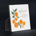 Waterverf Sinaasappels Vruchten Rustisch Vrijgezel Fotoplaat<br><div class="desc">Waterverf Sinaasappels Fruit Rustisch Vrijgezellenfeest Welkomstblad</div>