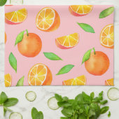 Waterverf Sinaasappels Vruchtpatroon Theedoek (Gevouwen)