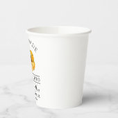 Waterverf Sinaasappels Weddenschap Hartelijk dank Papieren Bekers (Links)