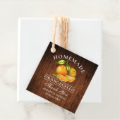 Waterverf Sinaasappels Wood Orangecello Wedding Bedankjes Labels (In situ)