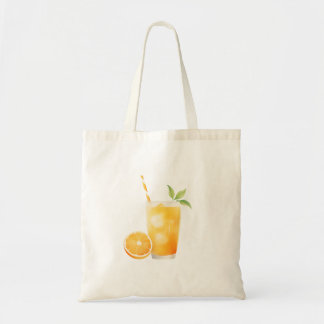 Waterverf Sinaasappelsap Tote Bag