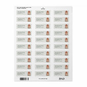 Waterverf Sinaaspoes Kerst Retouradres Etiket (Full Sheet)
