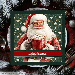 Waterverf Sinterklaas Aangepaste tekst servetten