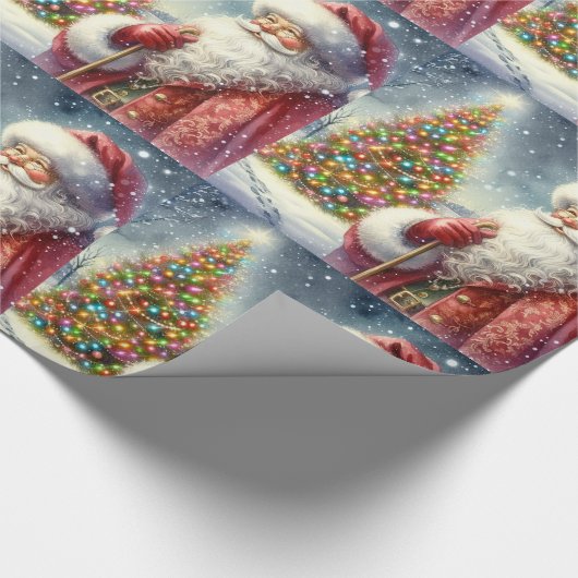  Waterverf Sinterklaas Cadeaupapier (Hoek)