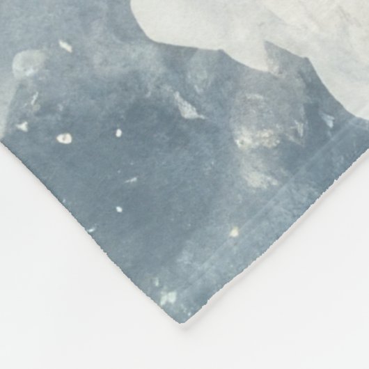 Waterverf Sinterklaas Kerstmis Sneeuwbos Fleece Deken (Hoek)