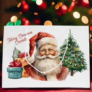 Waterverf Sinterklaas Naam toevoegen Schattige Groot Cadeauzakje