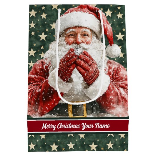 Waterverf Sinterklaas Vakantie Cadeautas Custom (Achterkant)