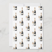 Waterverf SIP Hooray Champagne Vrijgezellenfeest Kaart (Achterkant)