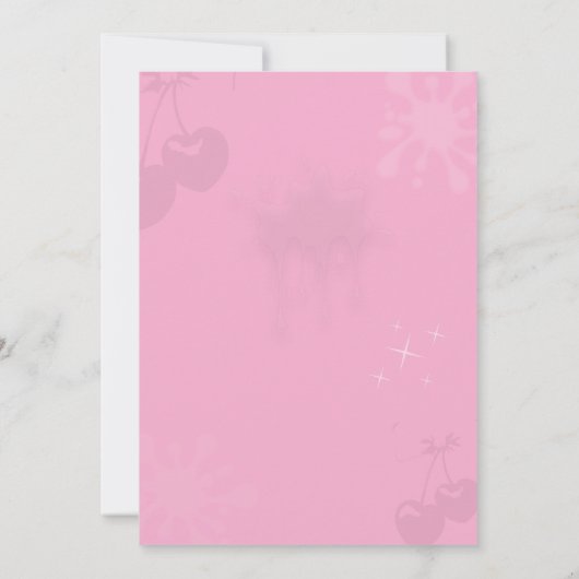 Waterverf Sip & Paint Art Verjaardag Kaart (Achterkant)