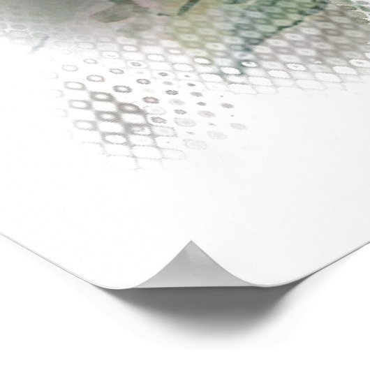 Waterverf sjaaldpoppen poster (Hoek)