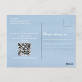 Waterverf sjabloon voor baby jongen feestje waslij briefkaart (Achterkant)