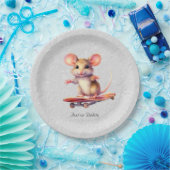 Waterverf Skateboard Mouse Papier Bord (Feest)