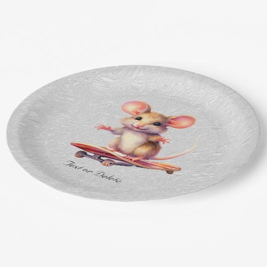 Waterverf Skateboard Mouse Papier Bord (Gekanteld)
