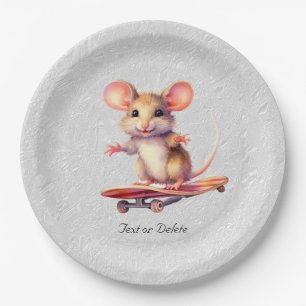 Waterverf Skateboard Mouse Papier Bord