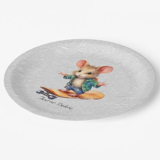 Waterverf Skateboard Mouse Papier Bord (Gekanteld)
