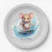 Waterverf Skateboard Mouse Papier Bord (Voorkant)