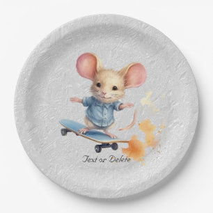 Waterverf Skateboard Mouse Papier Bord