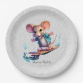 Waterverf Skateboard Mouse Papier Bord (Voorkant)