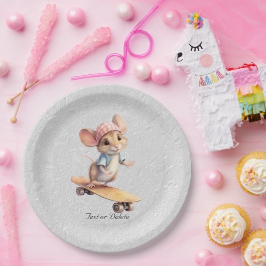 Waterverf Skateboard Mouse Papier Bord (Feest)