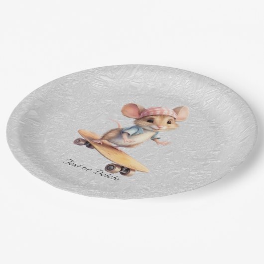 Waterverf Skateboard Mouse Papier Bord (Gekanteld)
