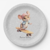 Waterverf Skateboard Mouse Papier Bord (Voorkant)